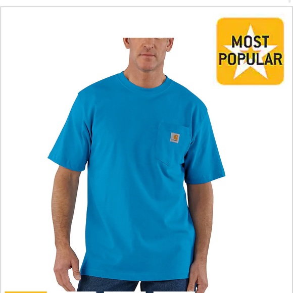 - bundle of 2 relaxed fit heavy weight short sleeve pocket t-shirt - Picture 2 of 4